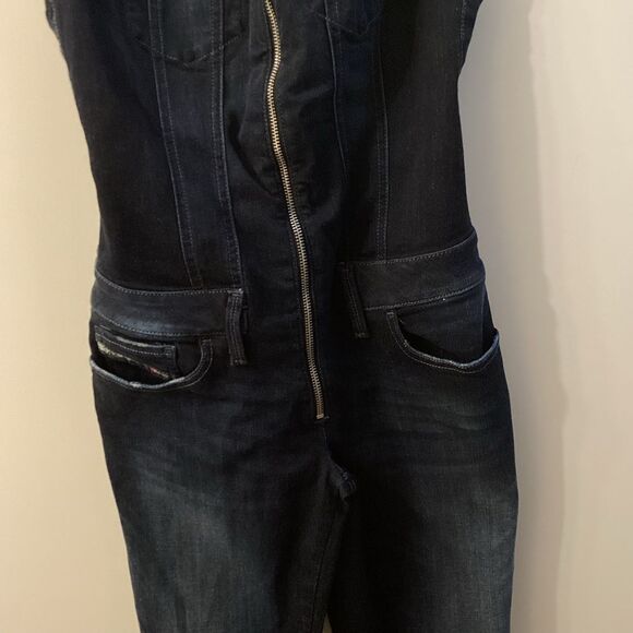 Diesel Navy Blue Jumpsuit – Women’s Size Small - Picture 5 of 14
